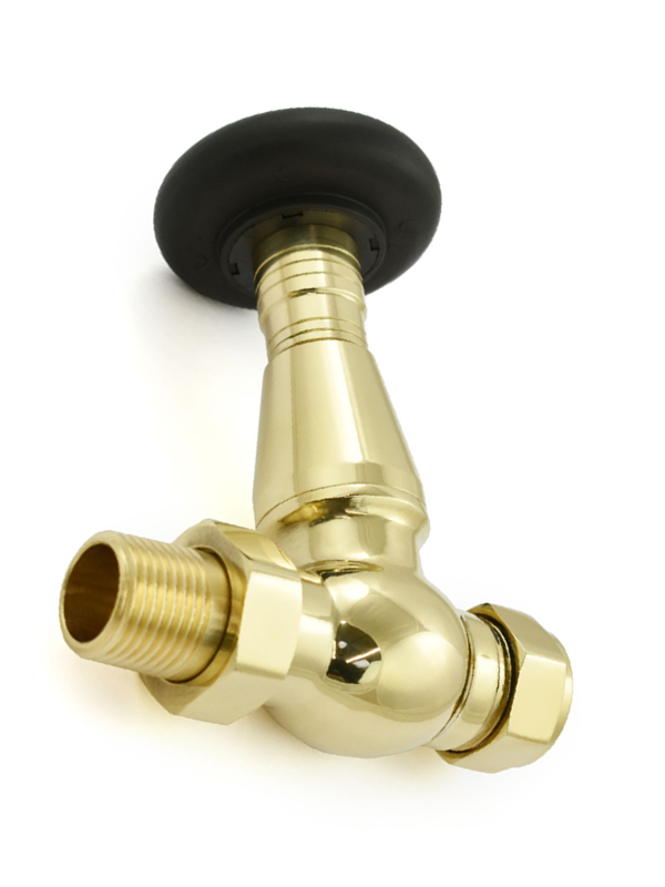 Lambeth Straight TRV Set - Unlacquered Brass
